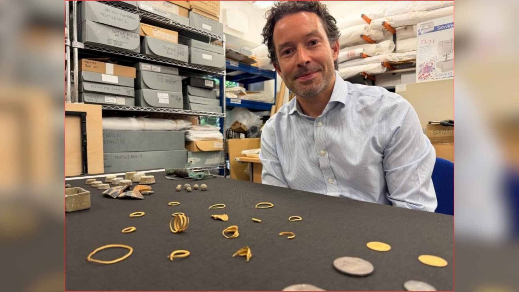 Coins, jewelry and other artifacts recovered from the Phoenix shipwreck near the Isles of Scilly.