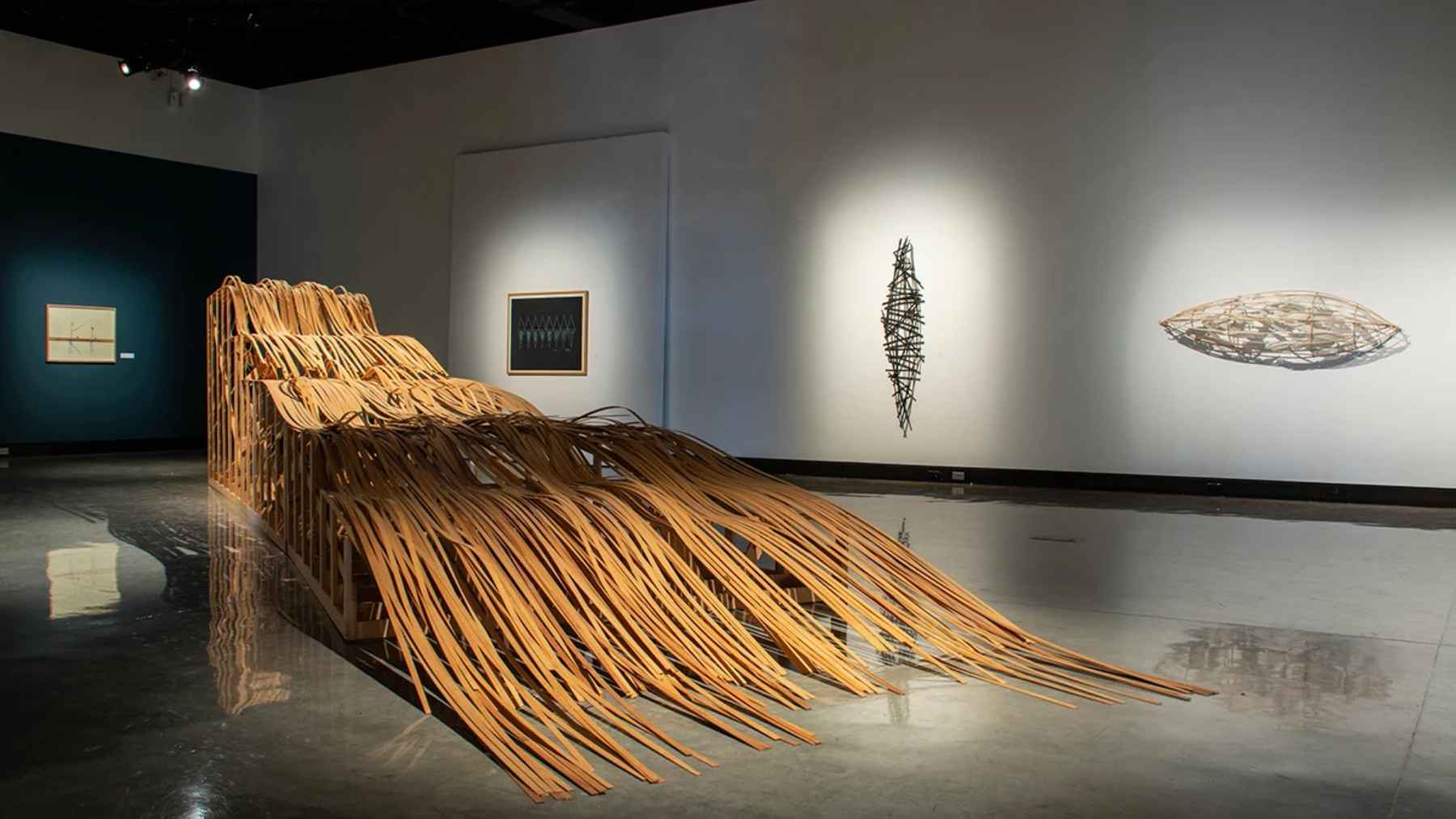 Truman Lowe's monumental Ottawa sculpture made from pine and peeled willow saplings.