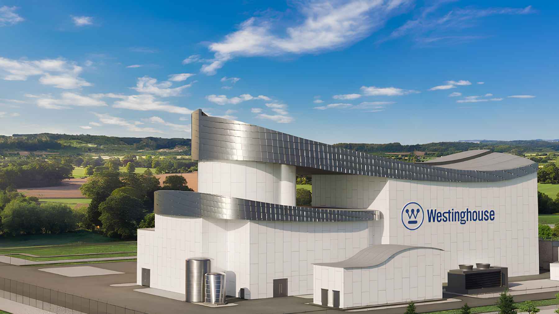 Rendering of the Westinghouse AP300 small modular reactor design.