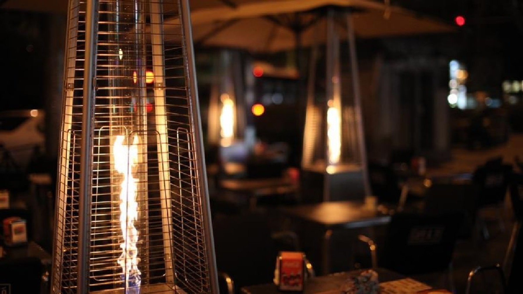 Terraza restricciones estufas de gas Madrid