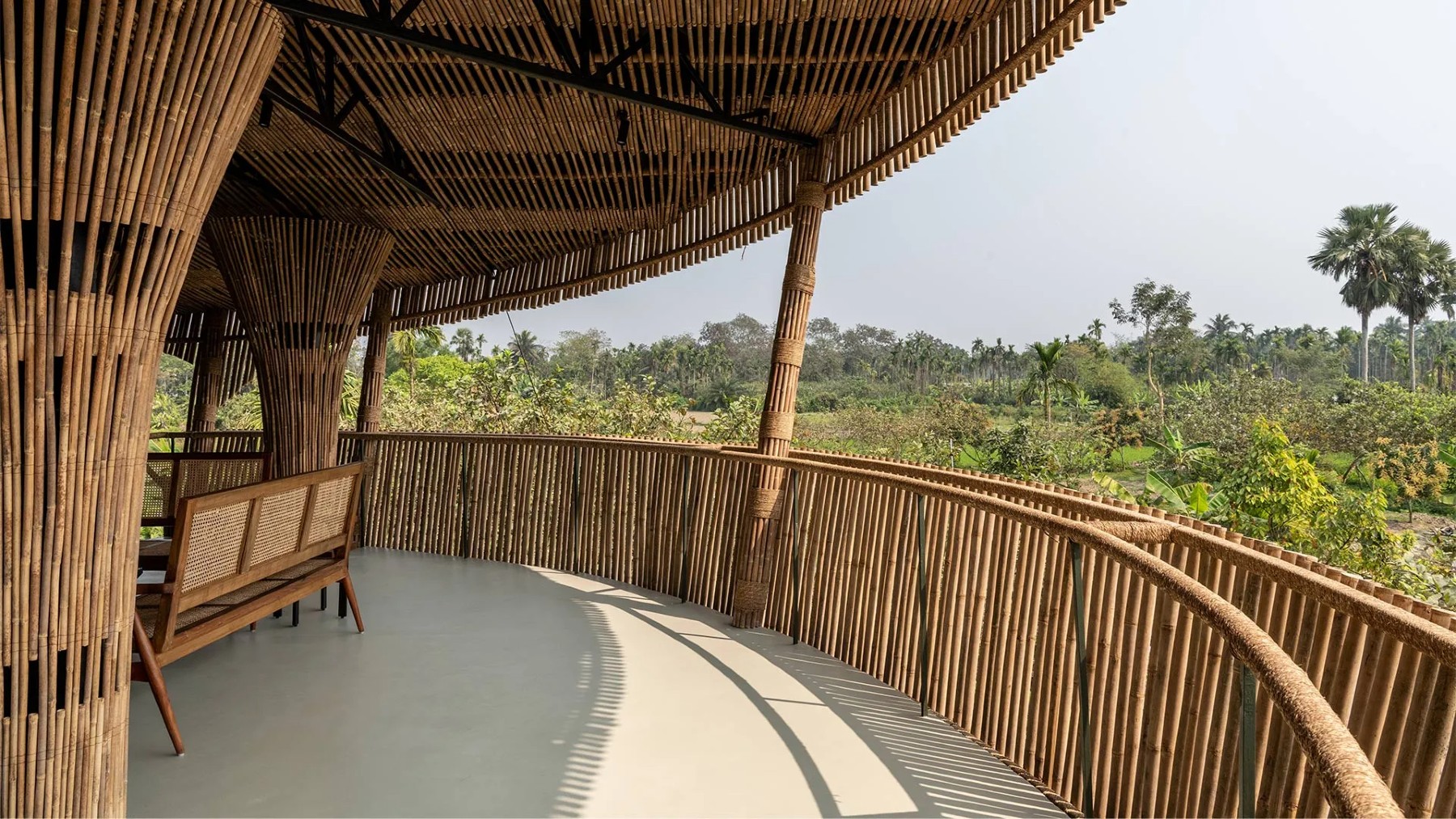 construcción, construcción bambú