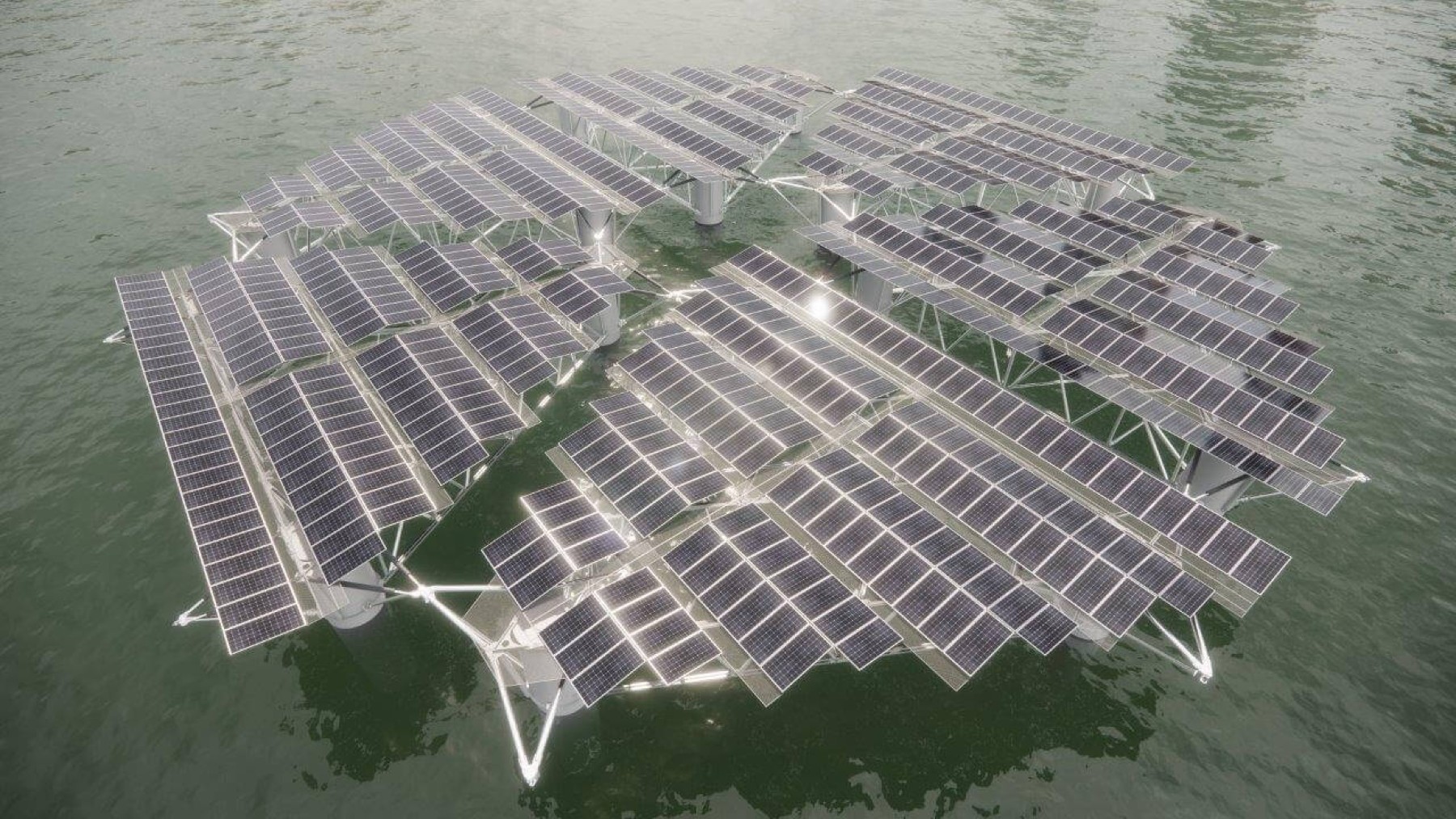 renovables, energía solar flotante