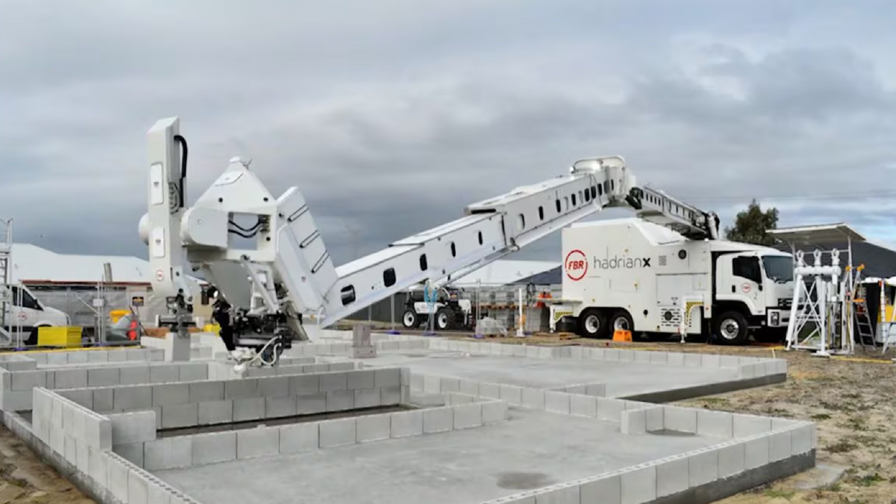 construcción, robot construcción