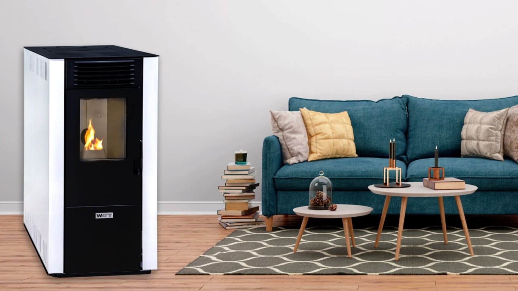 estufa calor invierno biomasa