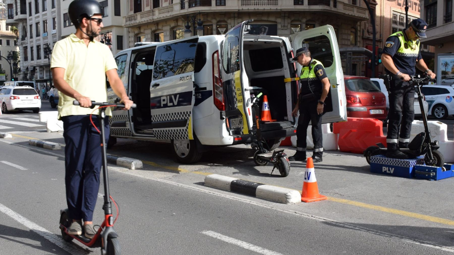 Conductor de patinete
