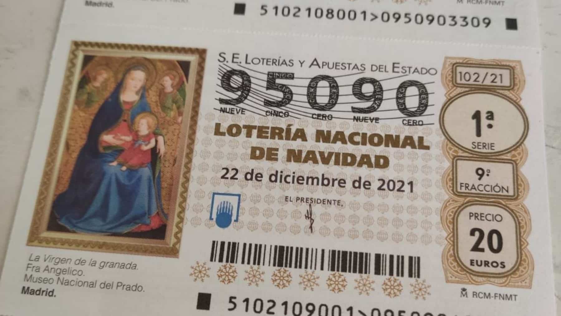 Billete de Lotería de Navidad