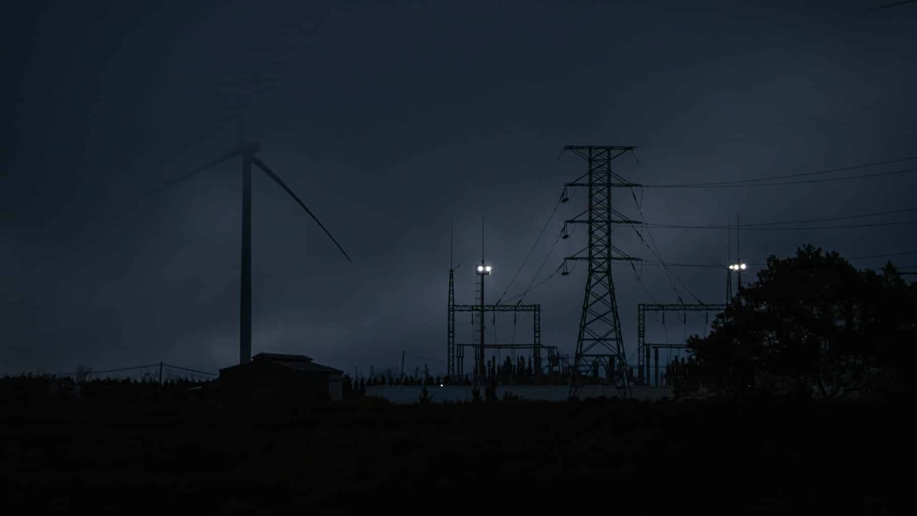 Ciudad durante un apagón