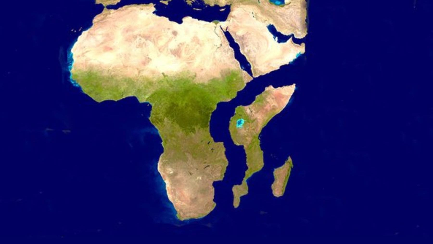 Mapa de África que muestra la separación del Rift Africano y la posible formación de un nuevo océano.jpg