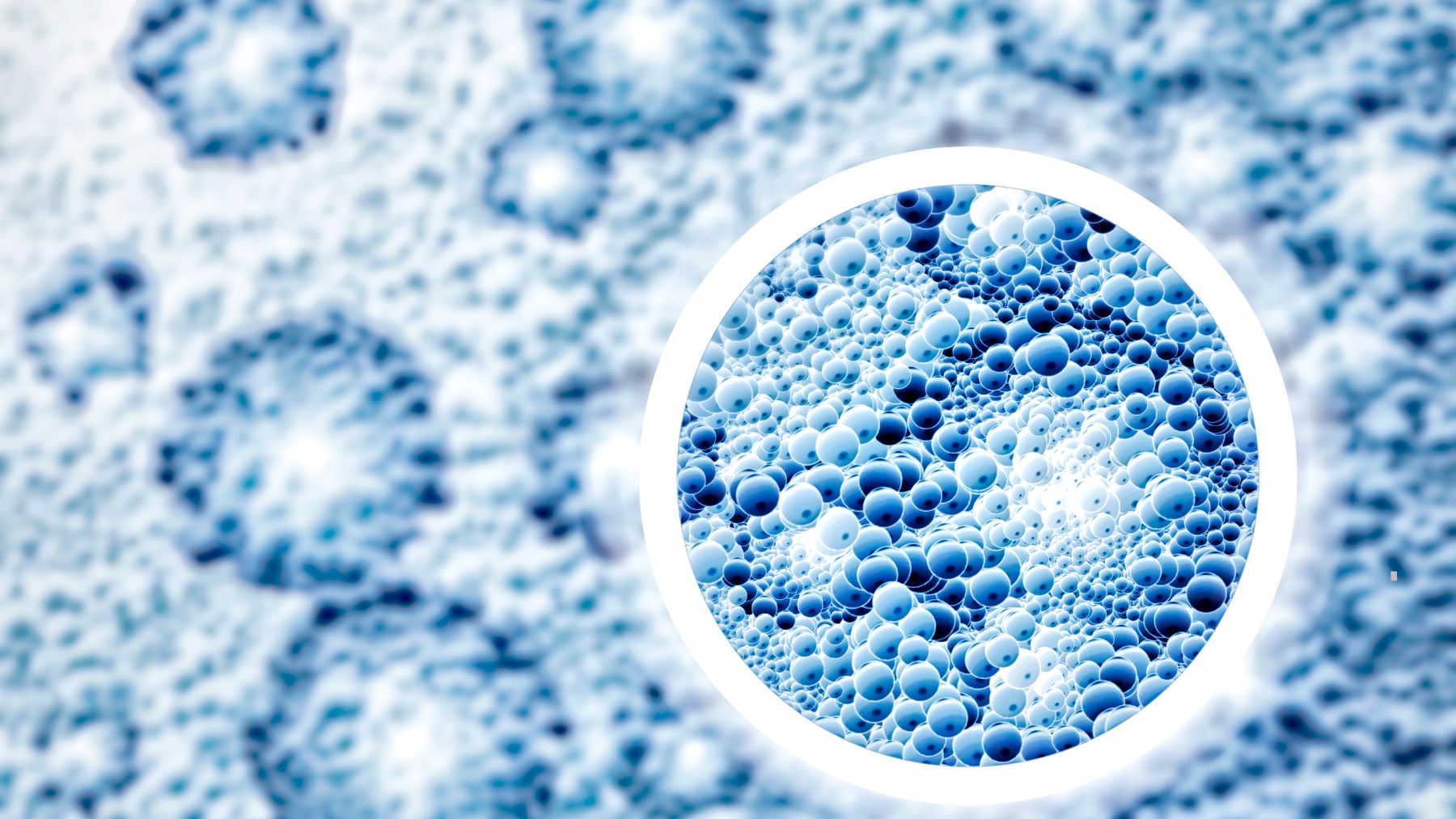 Representación de nanopartículas metálicas comportándose como ondas cuánticas en un experimento de interferencia