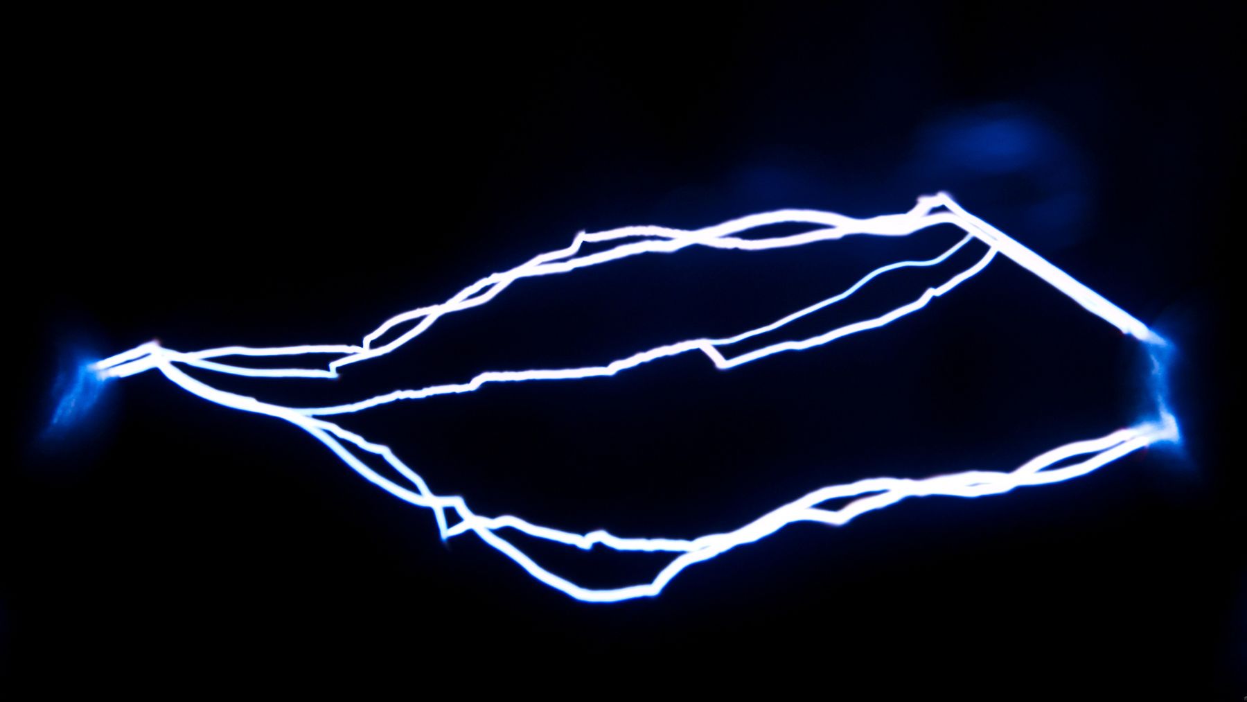 Ilustración conceptual de energía cuántica representando el cambio de estado de un electrón en attosegundos.