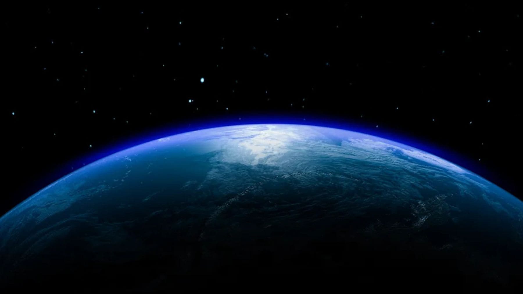 Imagen del planeta Tierra desde el espacio relacionada con el estudio sobre hidrógeno en el núcleo terrestre.