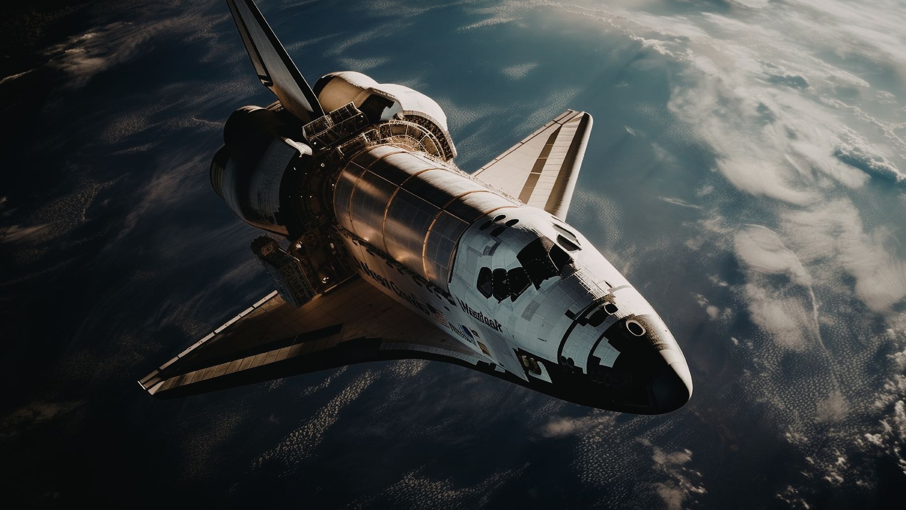 Nave espacial en órbita terrestre relacionada con el nuevo combustible MnB2 capaz de generar 150% más energía que el aluminio