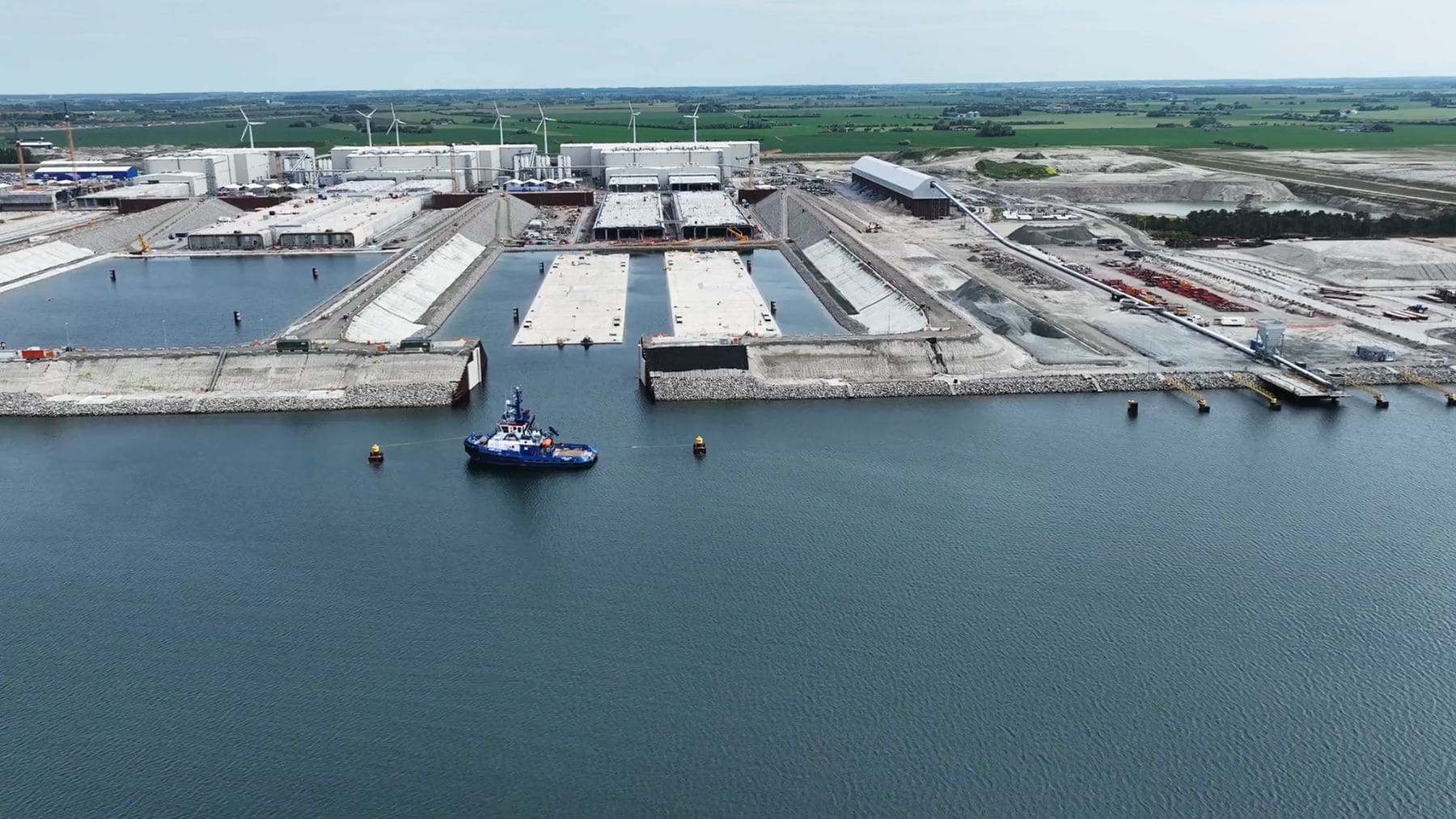 Obras del túnel submarino Fehmarnbelt entre Dinamarca y Alemania, el megatúnel de 18 km bajo el mar Báltico.