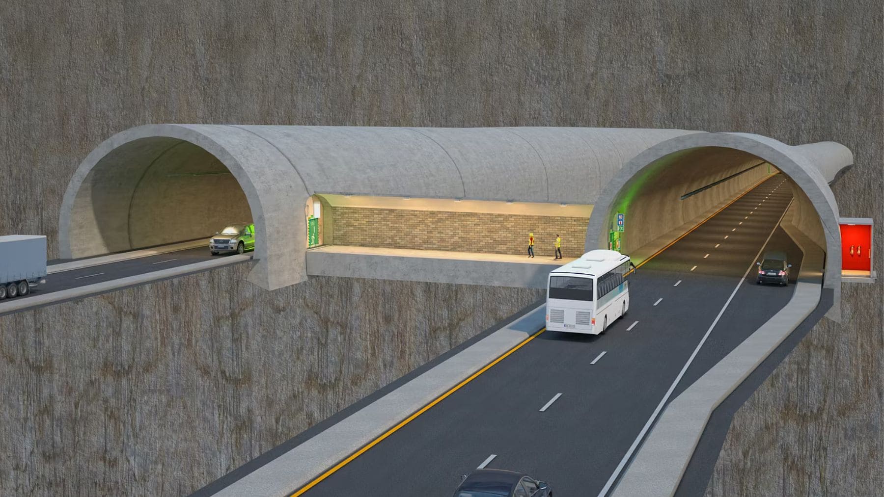 Túnel submarino Rogfast en Noruega con 26,7 km de longitud bajo el mar.