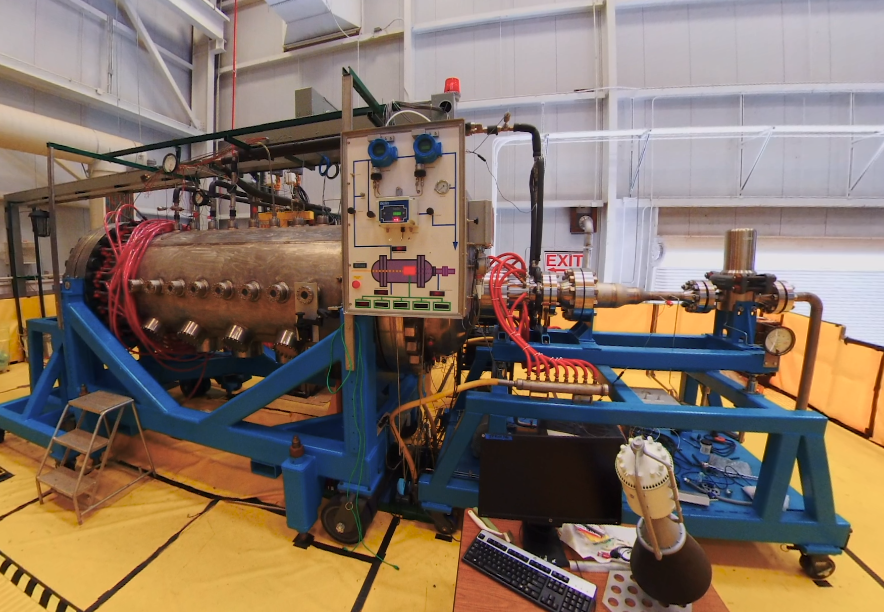 Reactor nuclear de la NASA en pruebas para la nave interplanetaria SR-1 Freedom con destino a Marte.