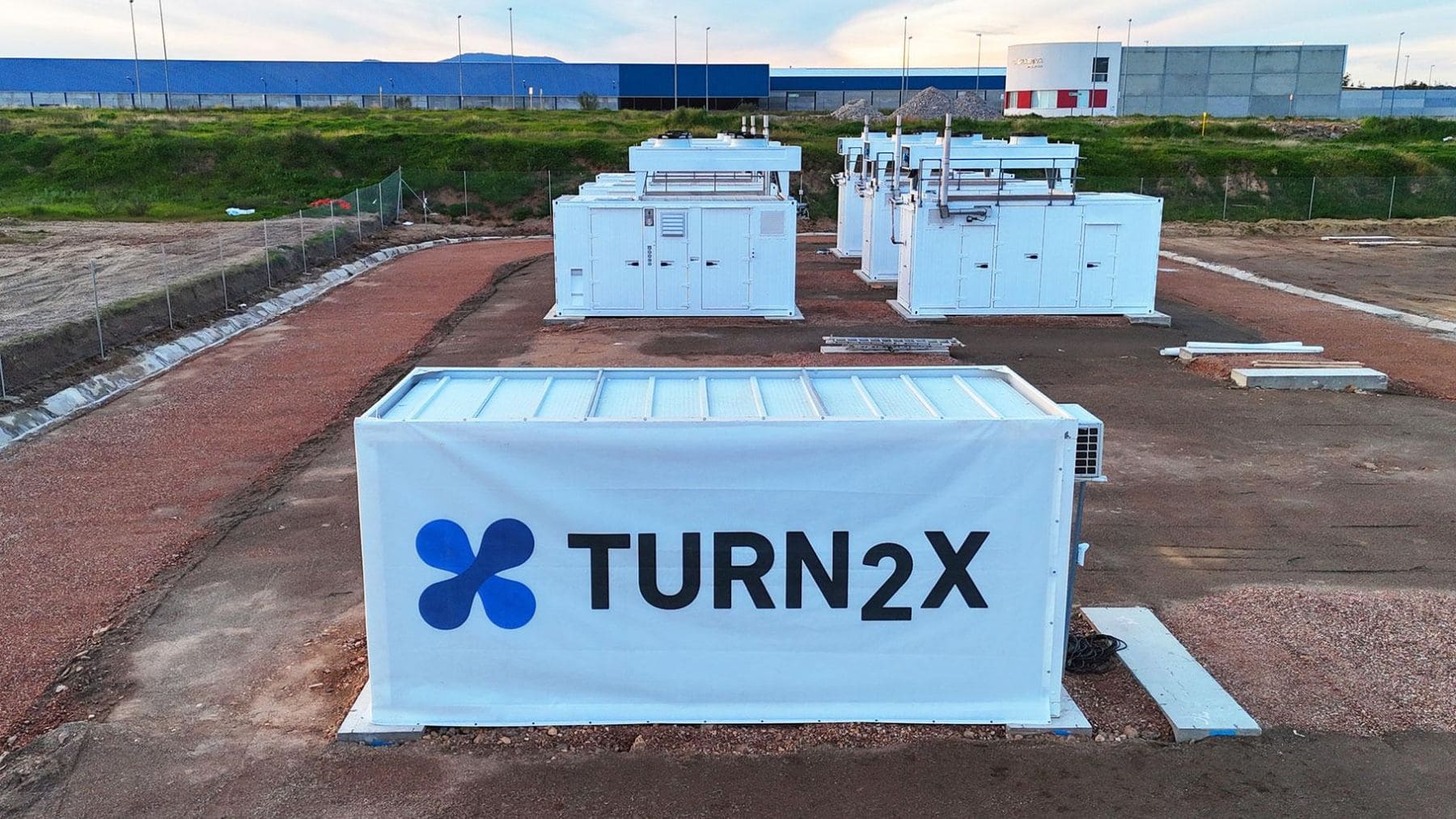 Planta de hidrógeno verde de Turn2X en Miajadas, Extremadura, seleccionada por la Unión Europea.
