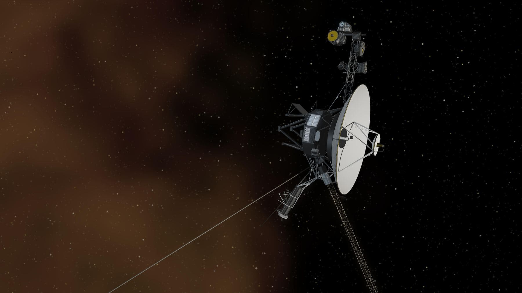 La sonda Voyager cruzando la heliopausa en el límite del Sistema Solar