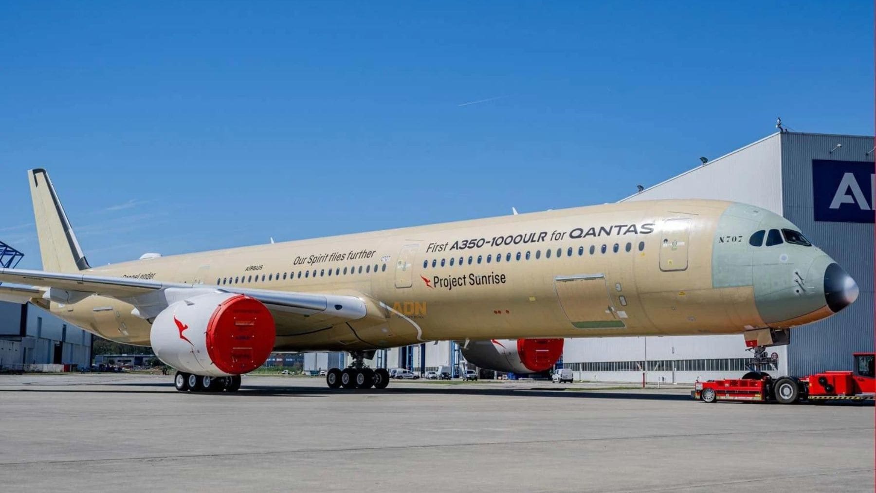 Airbus A350-1000ULR de Qantas Project Sunrise durante las pruebas de vuelo para rutas de hasta 22 horas sin escalas.