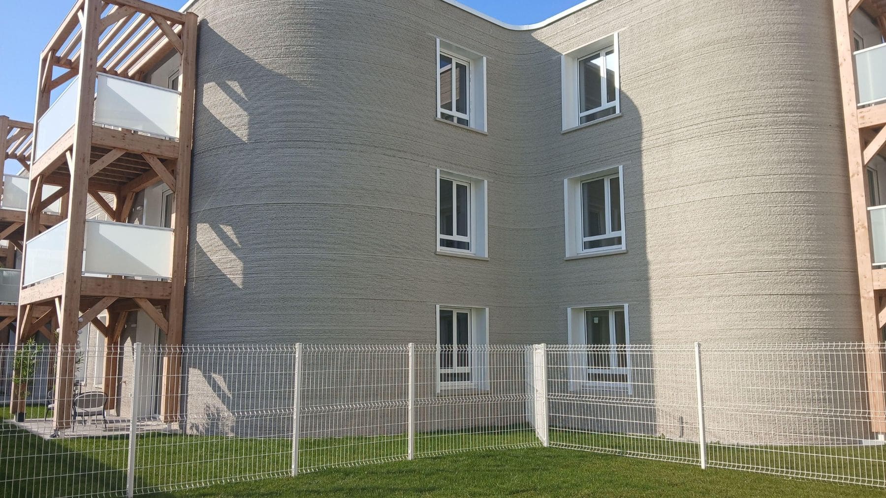 Edificio ViliaSprint² en Francia, el mayor bloque residencial de Europa construido mediante impresión 3D de hormigón.