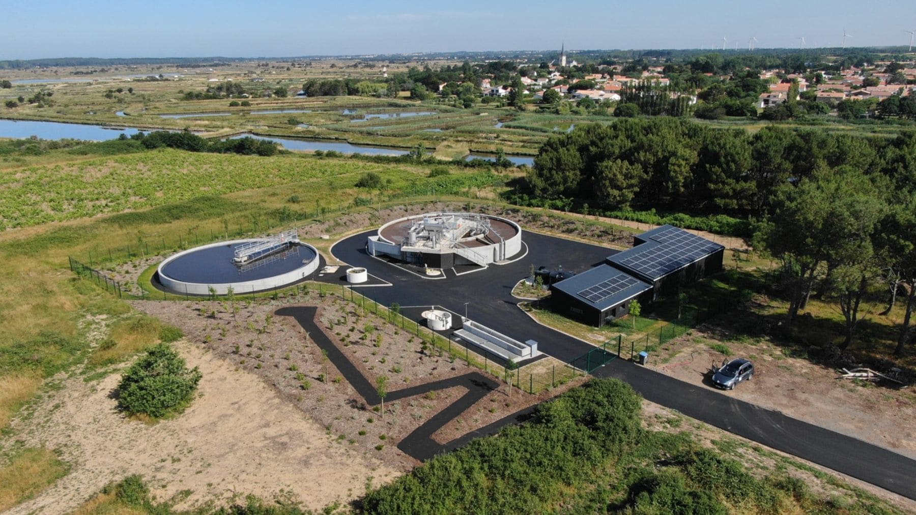 Planta de tratamiento de aguas del proyecto Jourdain en Francia para reutilizar agua depurada y reforzar embalses.