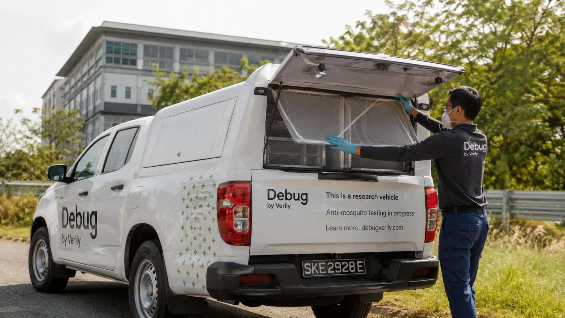 Vehículo del proyecto Debug de Google utilizado para liberar mosquitos macho con la bacteria Wolbachia en pruebas de control biológico.