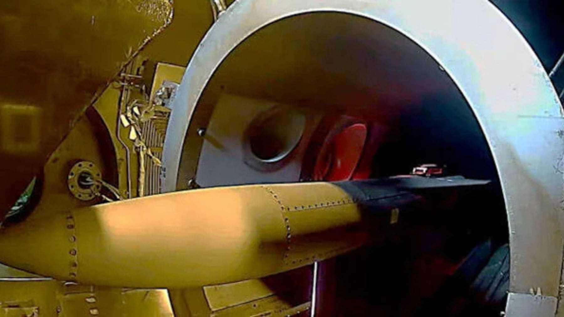 Prototipo hipersónico japonés durante una prueba de motor ramjet de hidrógeno en instalaciones de JAXA