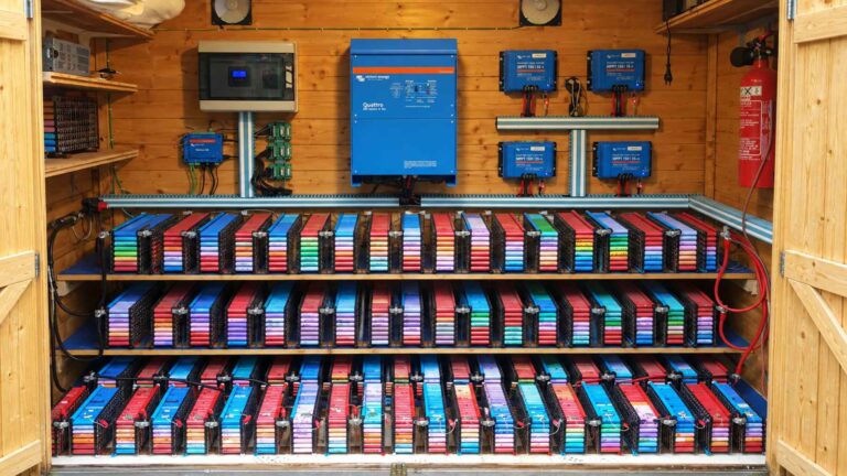 Más de 1.000 baterías de portátil reutilizadas en un sistema de almacenamiento de energía solar
