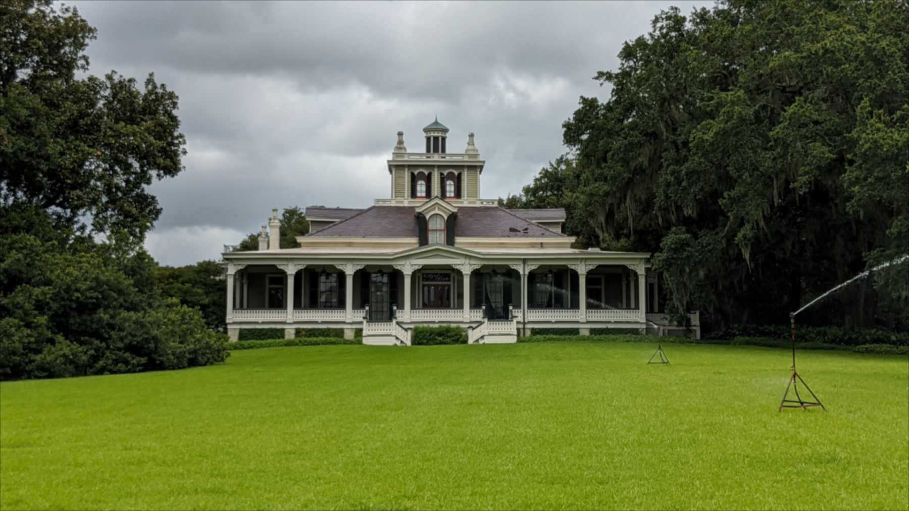 La casa de Joseph Jefferson en Jefferson Island, junto al lago Peigneur
