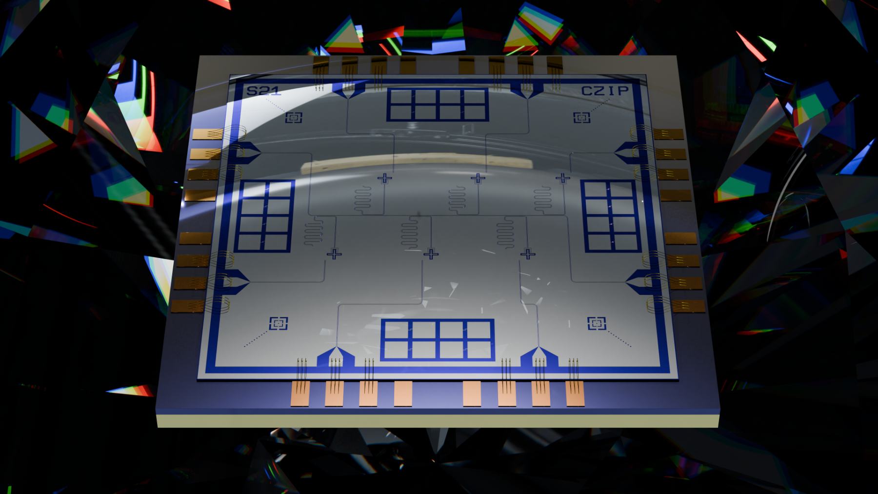 Recreación de un chip cuántico superconductor