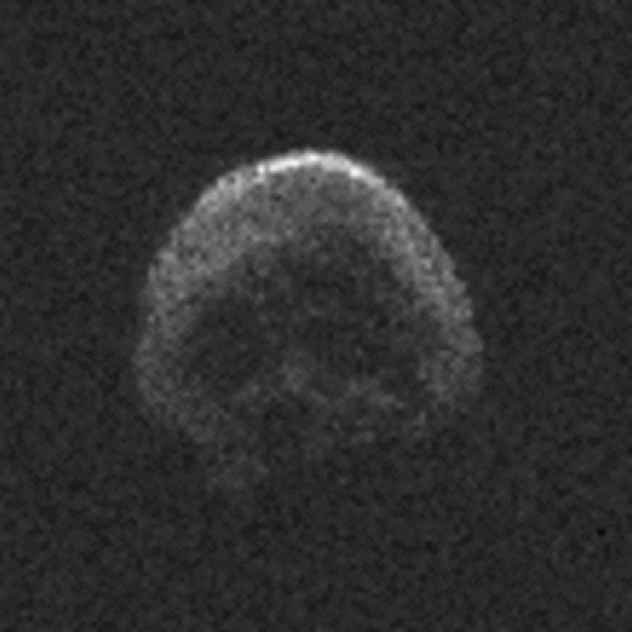 Imagen de radar del asteroide 2015 TB145 obtenida por el radiotelescopio de Arecibo