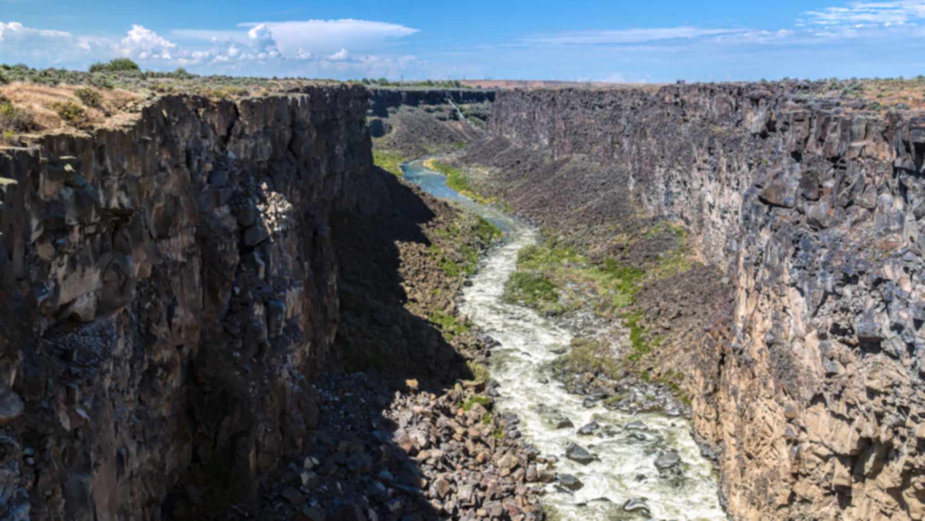 Cañón de Malad Gorge, en Idaho, donde un tinte fluorescente reveló la ruta del agua subterránea