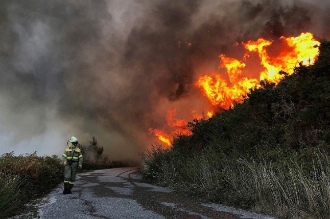 Controlado el incendio de Mondariz (Pontevedra)