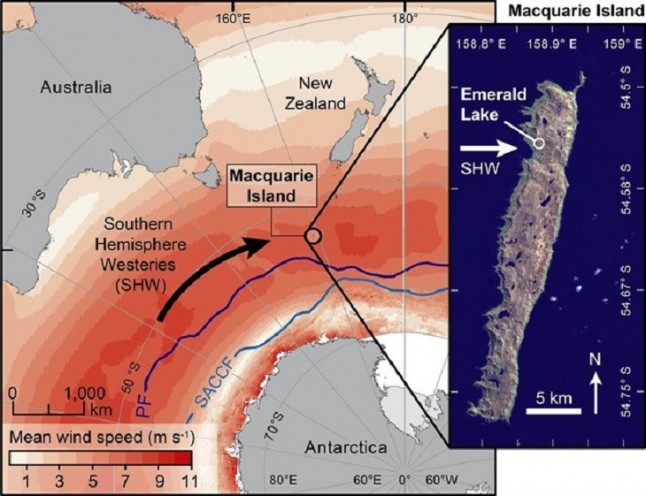 Los vientos del oeste debilitan la capacidad del Oceáno Austral para absorber CO2