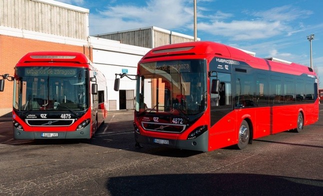 Zaragoza referente en la implementación del autobús híbrido y eléctrico