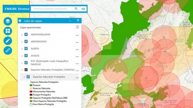ENAIRE mejorará la información aeronáutica ofrecida sobre espacios naturales protegidos
