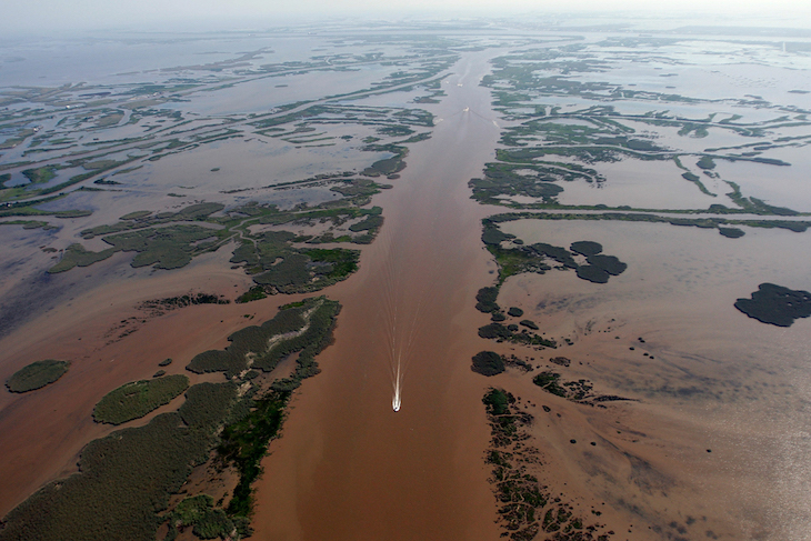 El delta del Mississippi ‘colapsado’