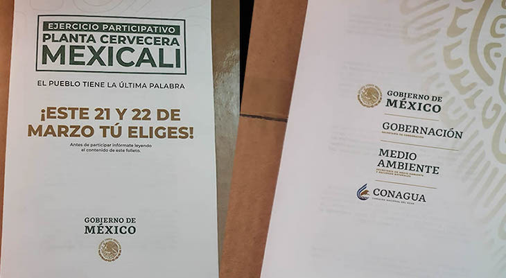 México. Semarnat se deslinda del folleto sobre consulta en Mexicali