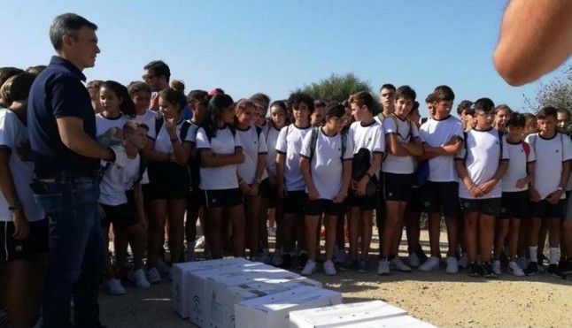 La Junta libera en el Parque Natural Bahía de Cádiz ocho ejemplares de aves recuperadas en el CREA
