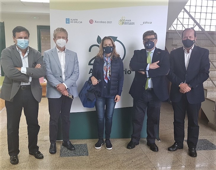 El consejero delegado de Recyclia y la presidenta de la Fundación Ecomar visitan el Complejo Medioambiental de Sogama en Cerceda