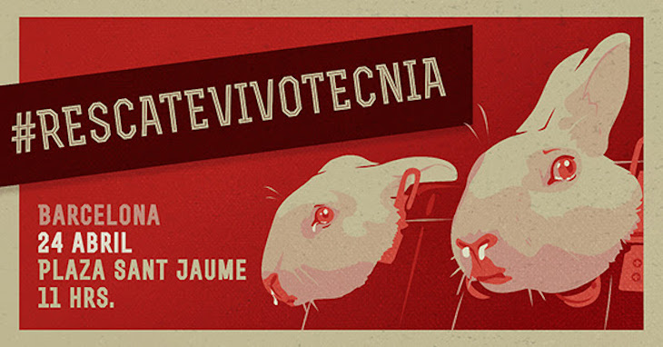 Barceloneses pedirán el rescate de los animales de Vivotecnia