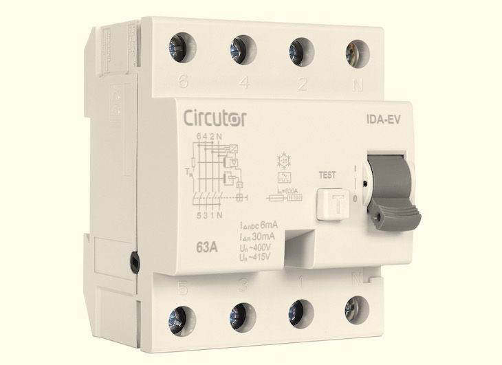 CIRCUTOR presenta Nuevo interruptor diferencial tipo A  específico para cargadores de V.E