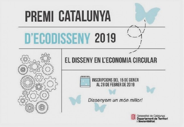 Comienza el periodo de presentación de candidaturas al Premio Cataluña de Ecodiseño 2019