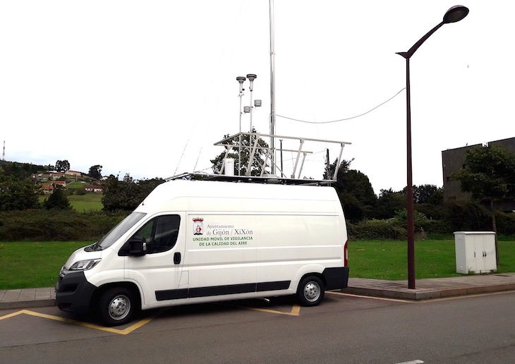 Otra madrugada que se dispara la contaminación en Gijón