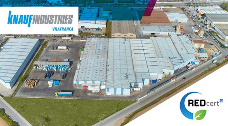 Knauf Industries ya tiene su certificado de producción sostenible REDcert2 para su planta de Vilafranca del Penedès
