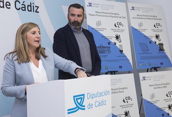 La energía renovable utilizada por Diputación evita la emisión de 691 toneladas de CO2 en 2019