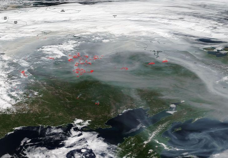 El calor excepcional en Siberia