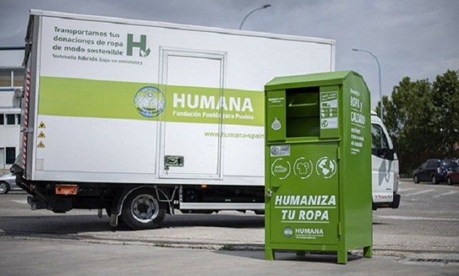 Humana recupera 17.427 toneladas de textil usado  en España para darles un fin social
