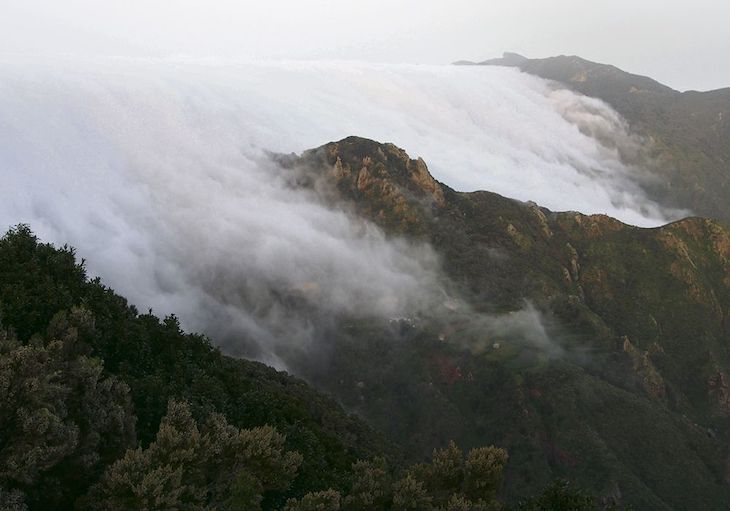 La lluvia altera las montañas