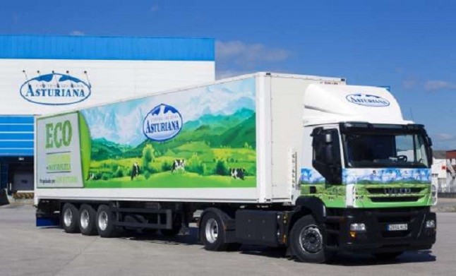 Central Lechera Asturiana amplía su flota con cinco camiones propulsados por gas natural