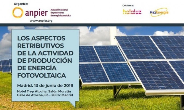 ANPIER organiza la jornada ‘Los aspectos retributivos de la actividad de producción de energía fotovoltaica’